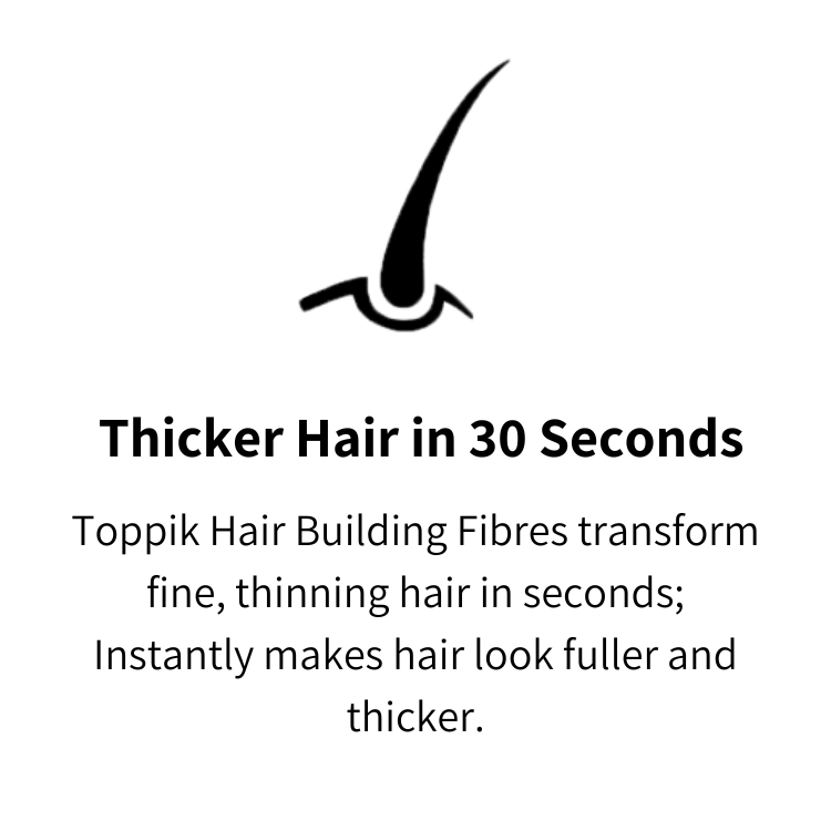 toppik hair building fibers - thicker hair in thirty seconds
