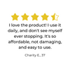 User Review for Toppik with star badge