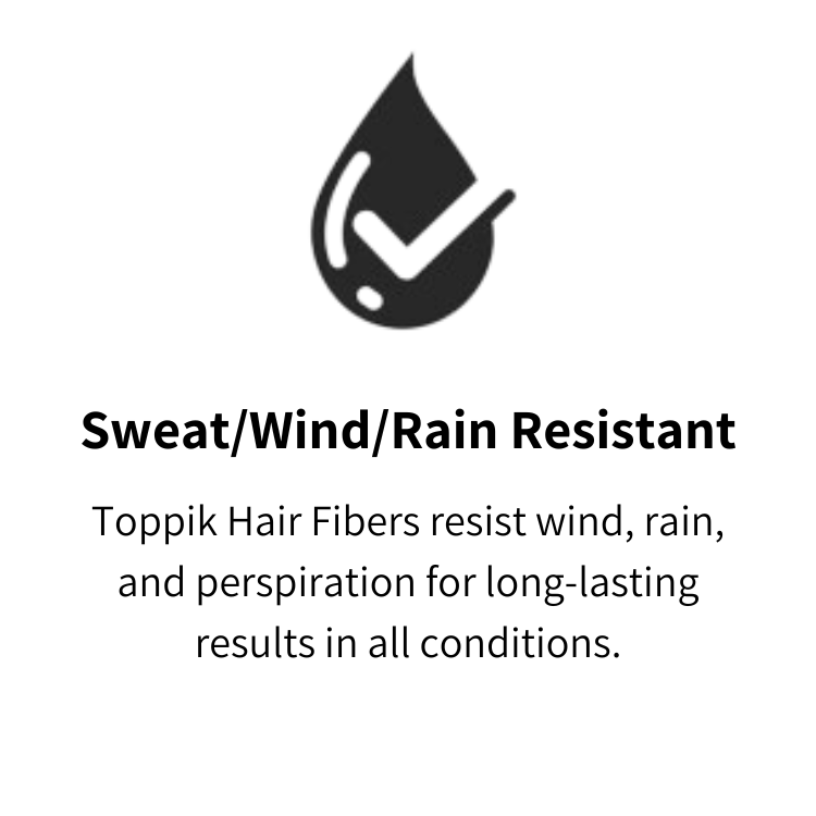toppik hair building fibers - sweat resisitant