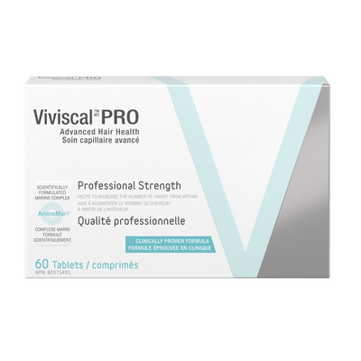 Viviscal Pro hair health supplement box on a white background